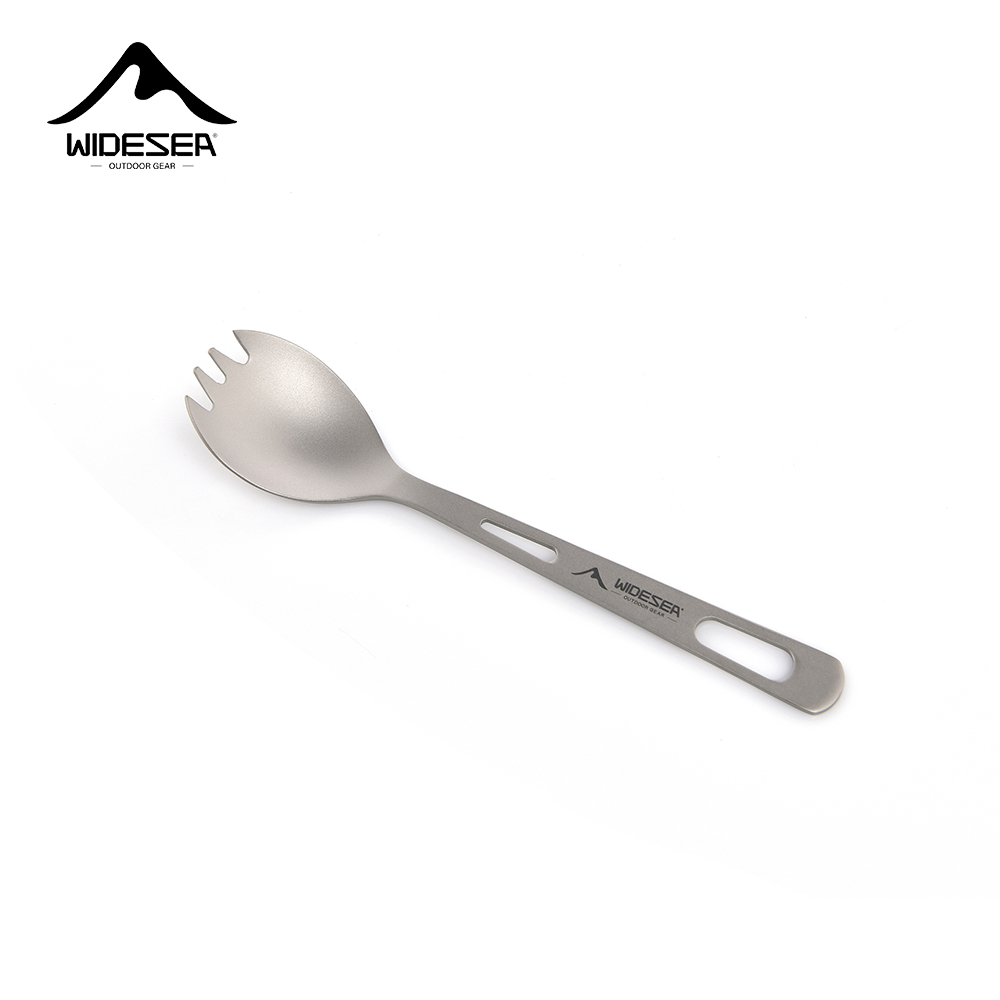 Camping Cooking Kitchen Set - Zestaw kempingowy Widesea: łyżka-taśmówka, tytanowa łyżka,