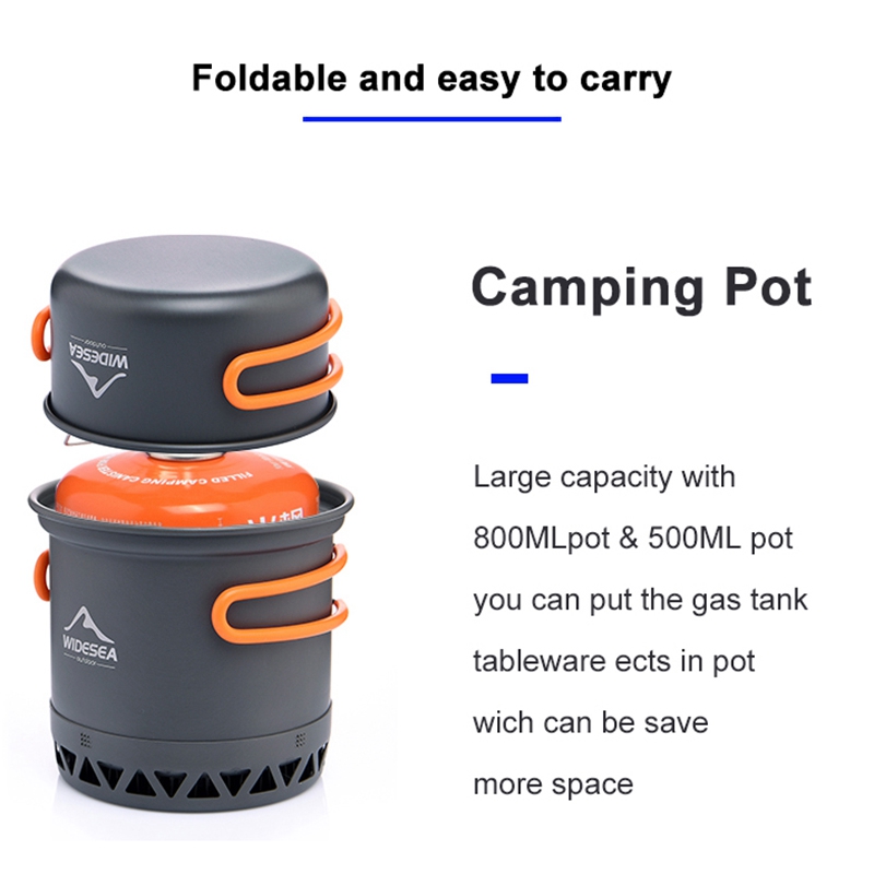 Camping Cooking Equipment Electric - L68AWIDESEA Naczynia kempingowe Zestaw do gotowania