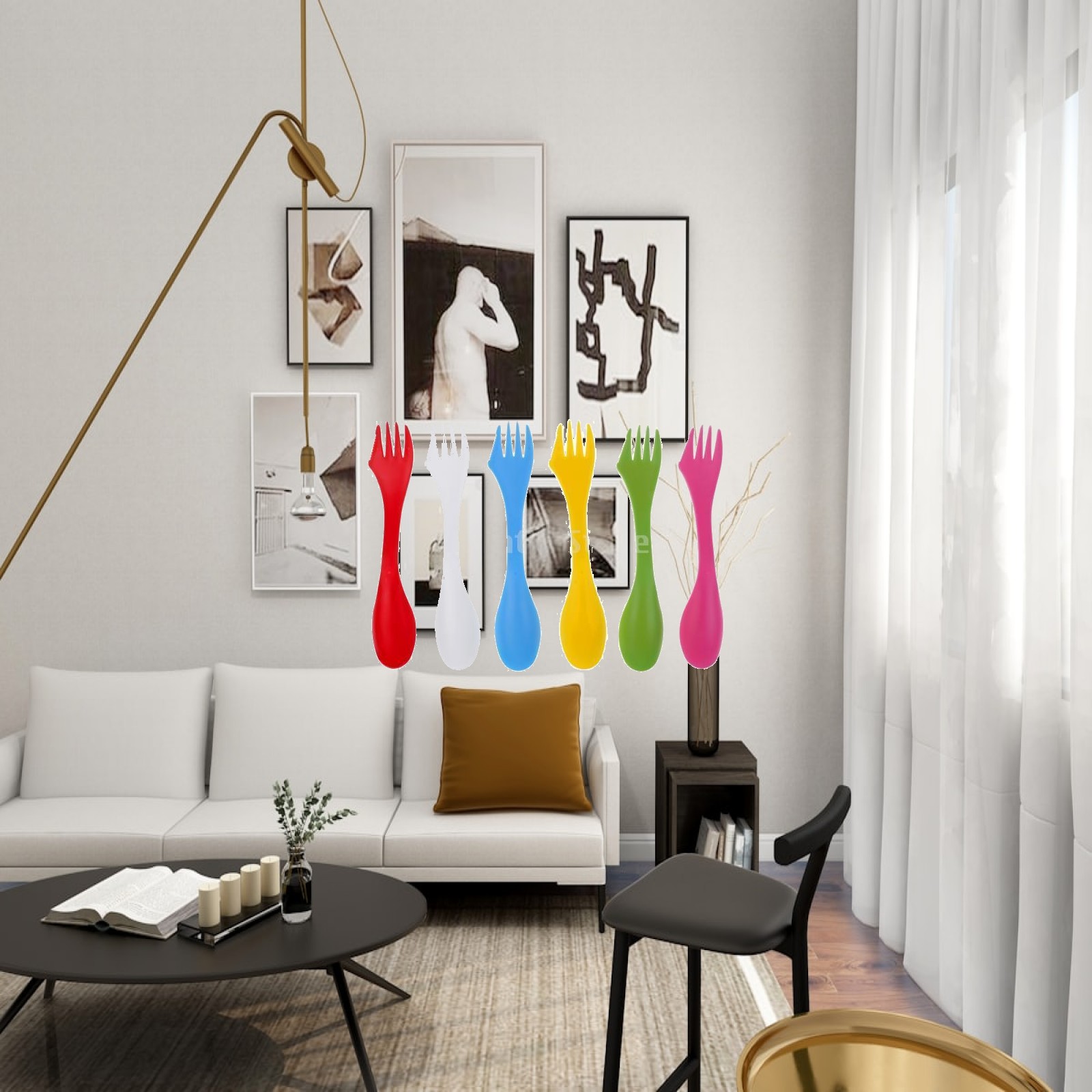 Camp Spork Set - Wielofunkcyjny zestaw przyborów kuchennych do biwakowania,