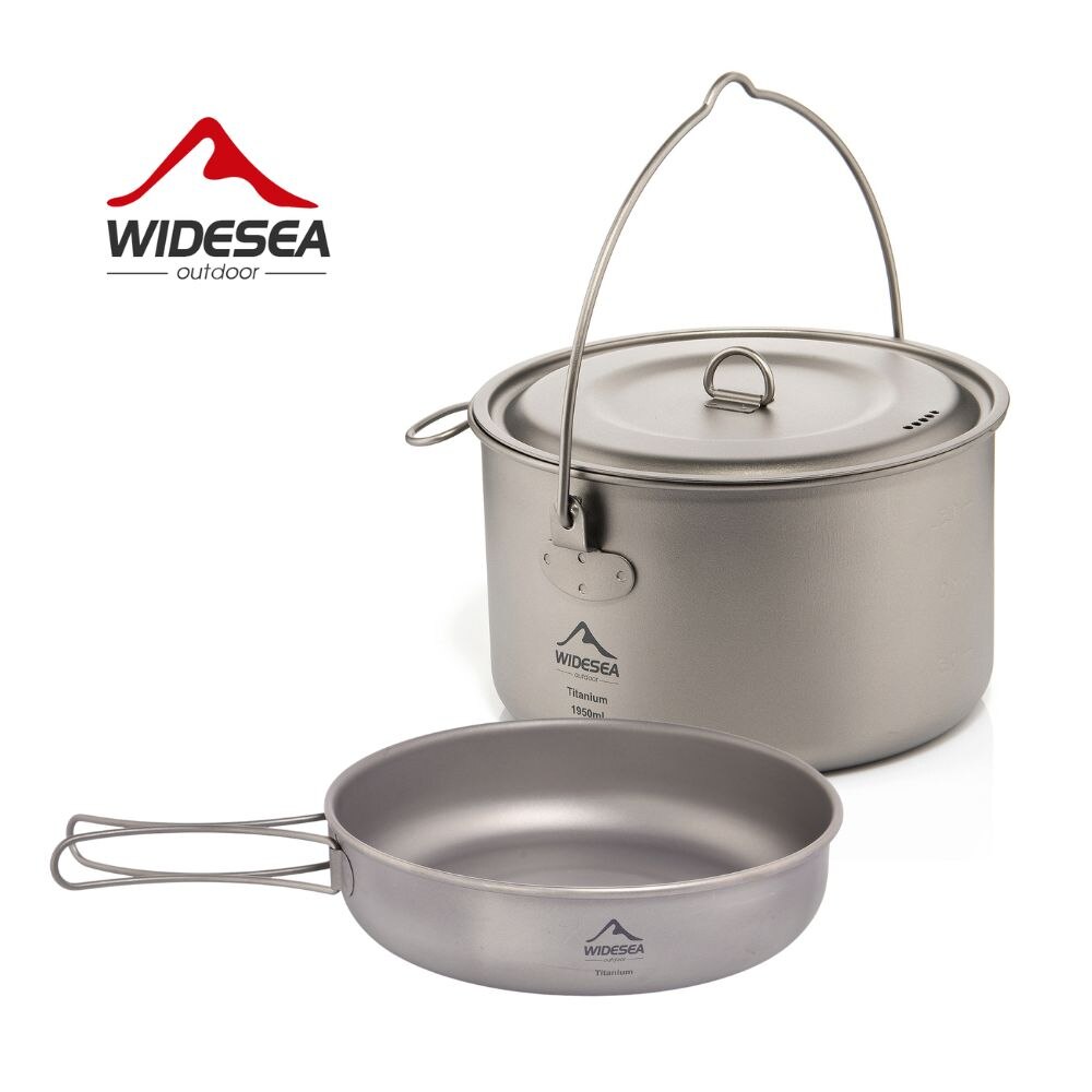 Camping Cooking Kitchen Set - Widesea Camping zastawa stołowa tytanowy zestaw