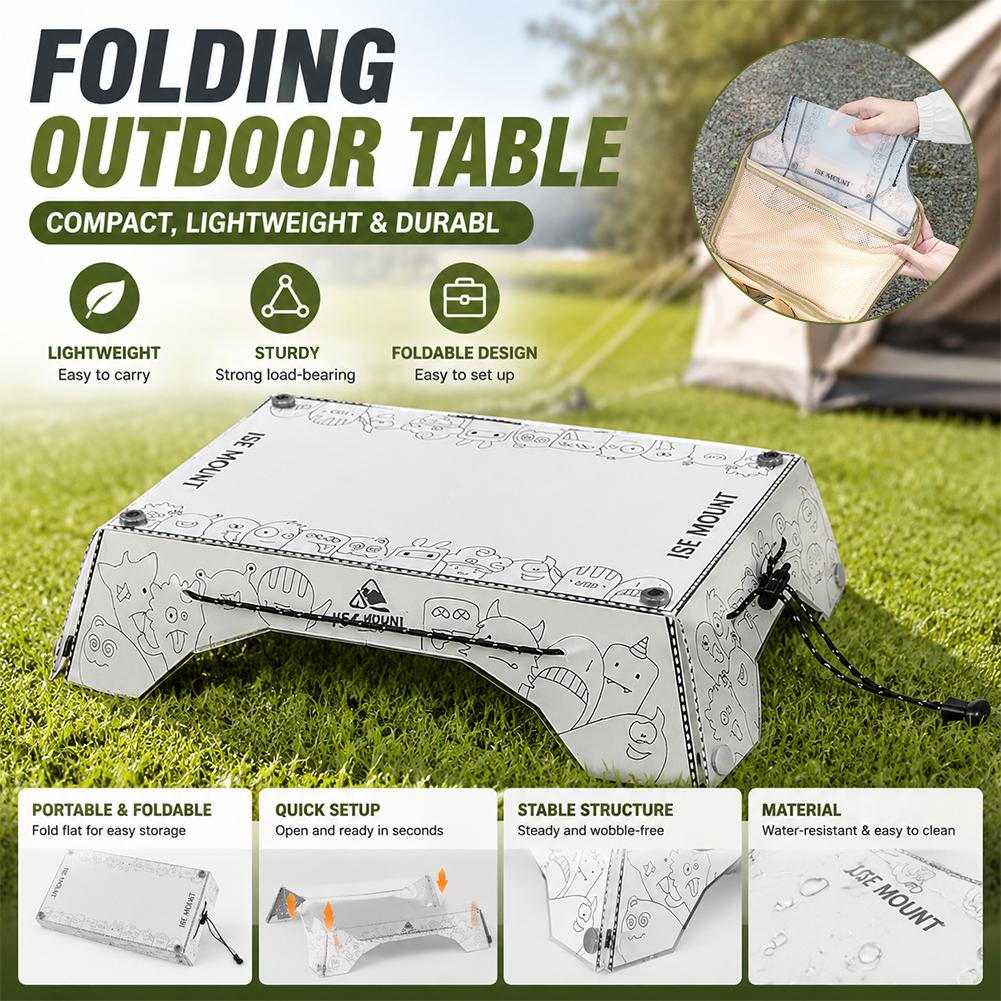 Camping Cooking Table - Przenośny, składany stolik kempingowy z PP,