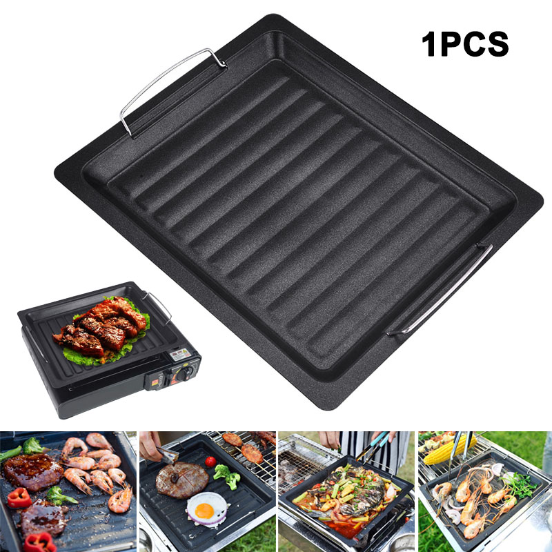 Camping Cooking Griddle - Gruba kwadratowa patelnia grillowa na zewnątrz