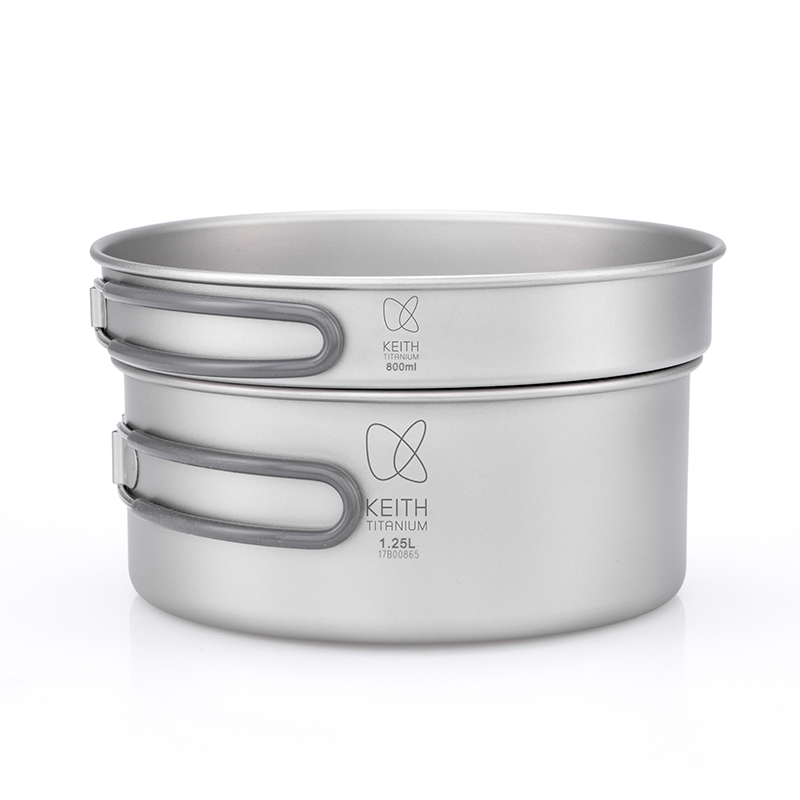 Camping Cooking Kitchen Set - KEITH Zestaw naczyń kempingowych z czystego