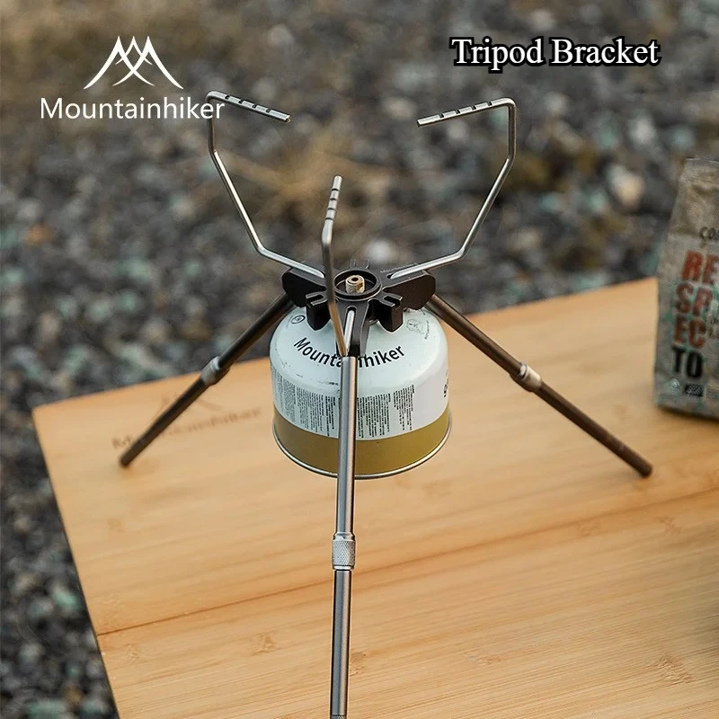 Cooking On Camping Stove - Uchwyt trójnógowy MOUNTAINHIKER do kuchenki kempingowej,