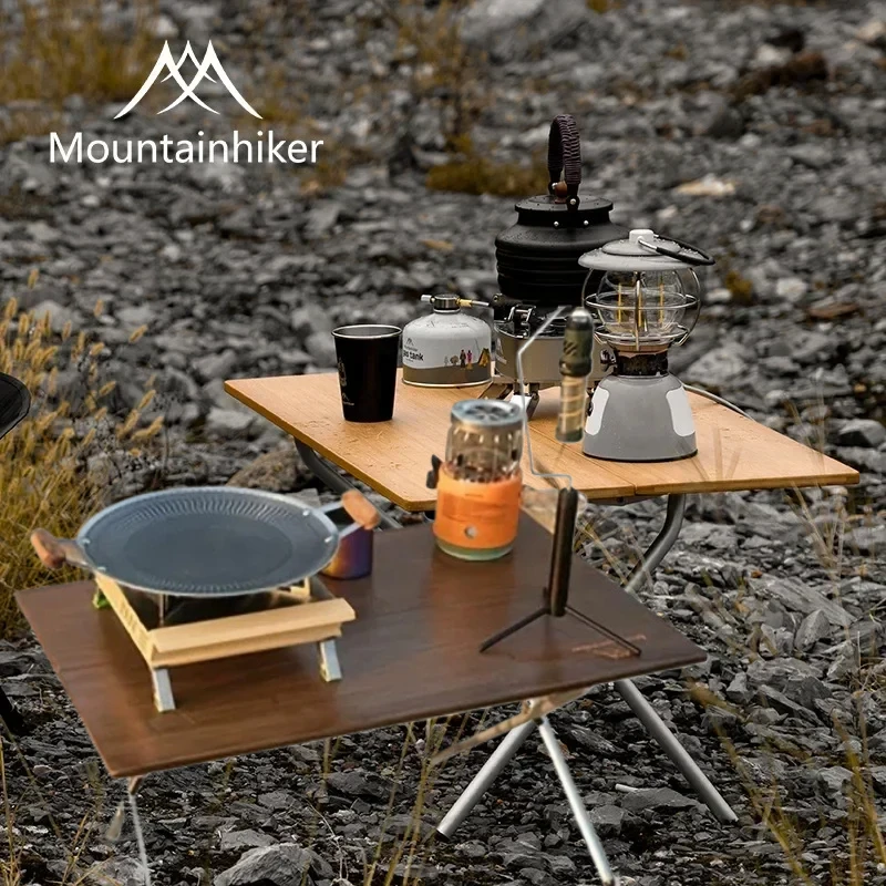Camping Cooking Table - MOUNTAINHIKER Ulepszony Przenośny Stolik Kempingowy, Kompaktowa