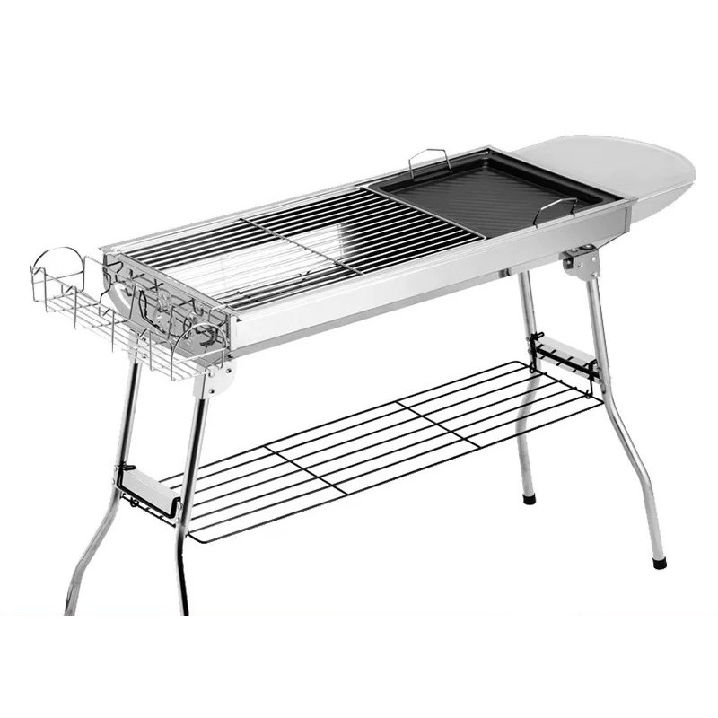 Camping Cooking Griddle - Duży składany grill węglowy do grillowania