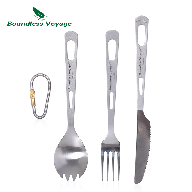 Camp Spork Set - Bezgraniczna Voyage na zewnątrz nóż tytanowy