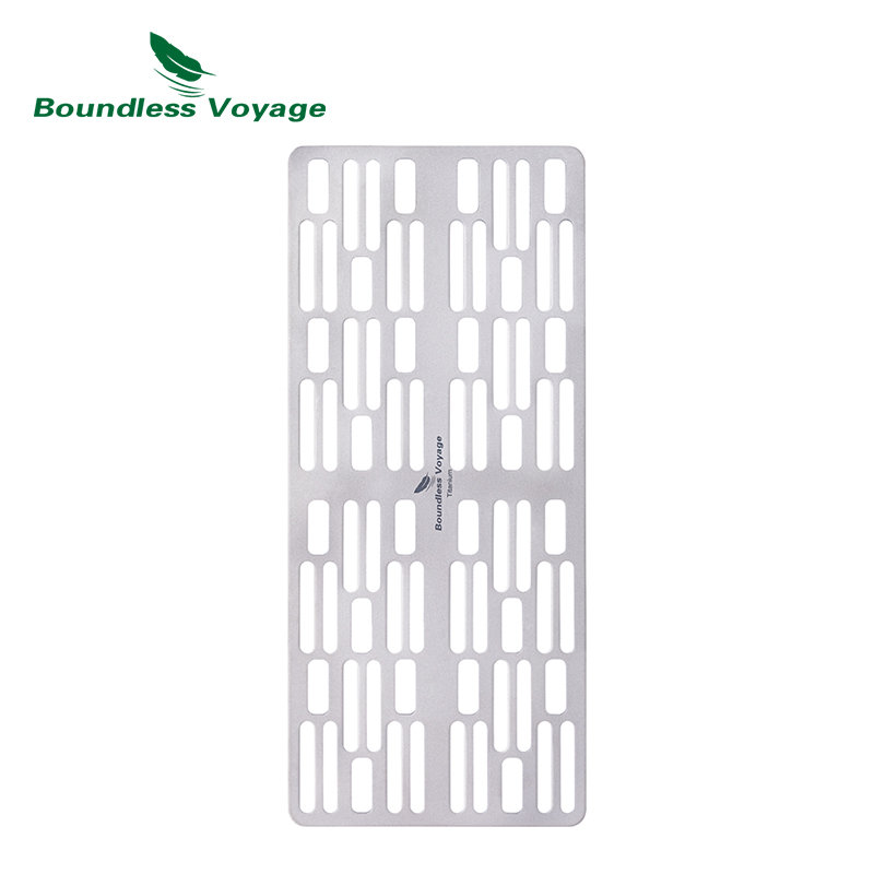 Camping Outdoor Cooking Equipment - Boundless Voyage Outdoor Camping Titanium Charcoal