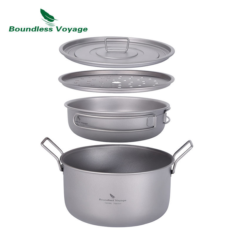 Camping Cooking Kitchen Set - Boundless Voyage Camping garnek do gotowania