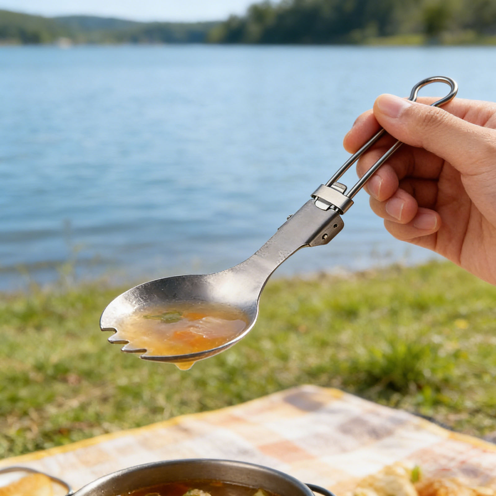 Zestaw sztućców z czystego tyt – Camp Spork Set recenzja i cena