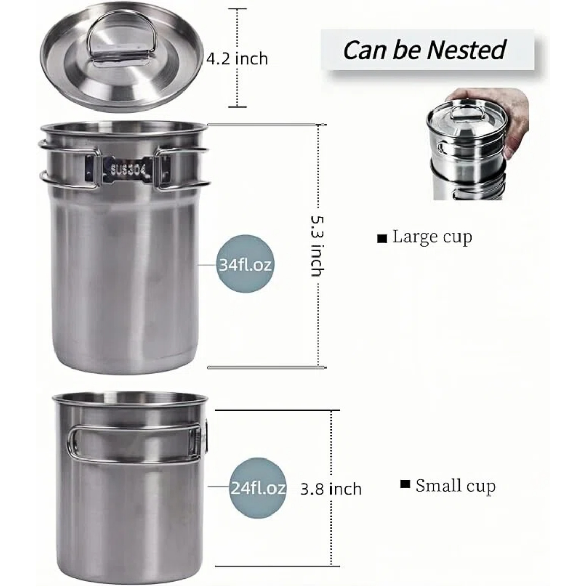 Składane kubki kempingowe, nac – Camping Cooking Kitchen Set recenzja i cena