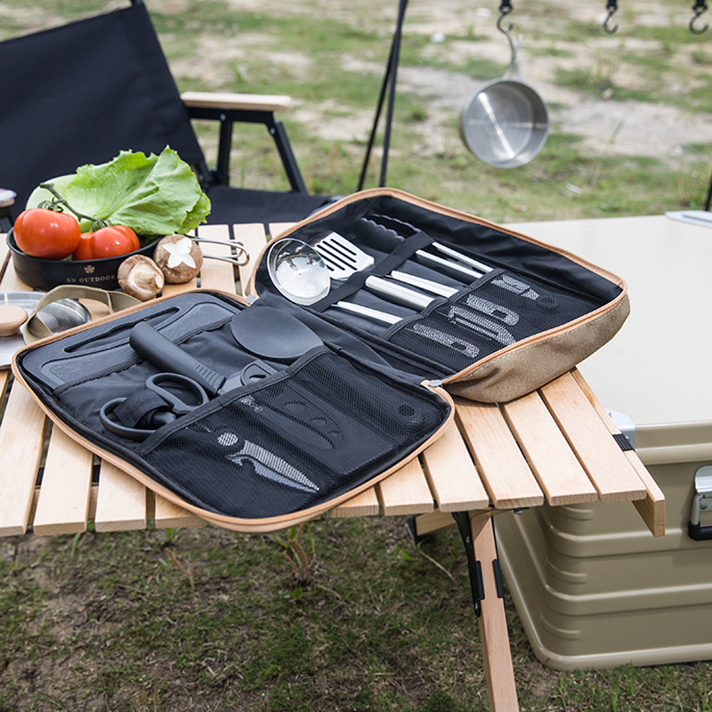 8-częściowy zestaw naczyń kuch – Camping Cooking Kitchen Set recenzja i cena