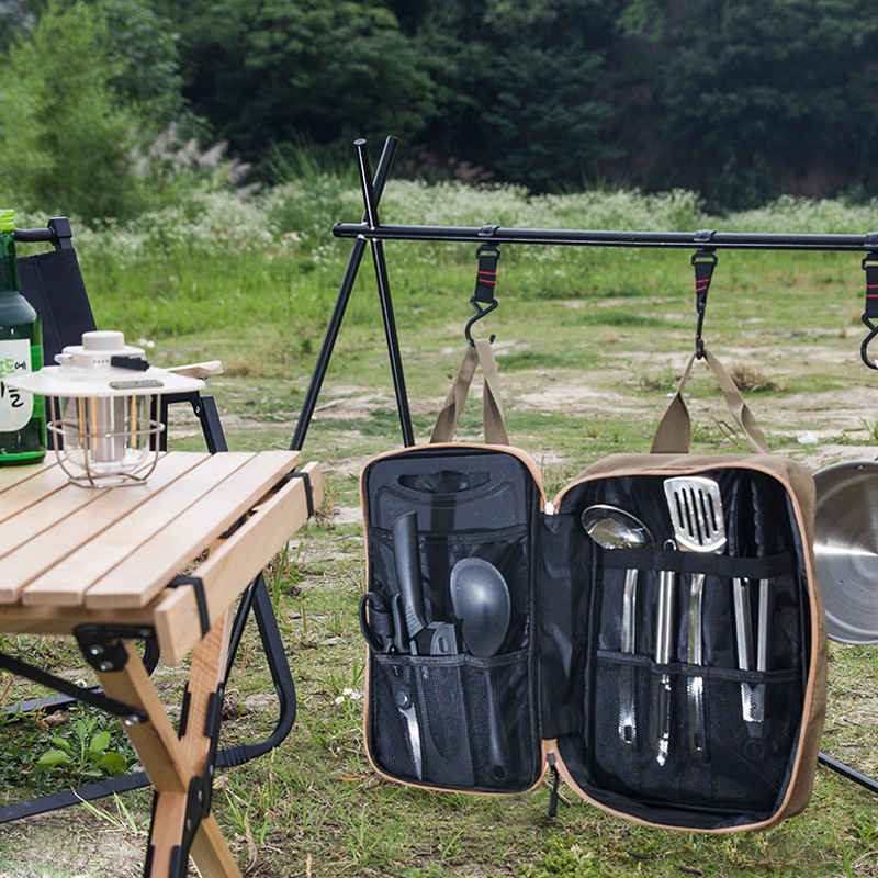 8-częściowy zestaw naczyń kuch – Camping Cooking Kitchen Set recenzja i cena