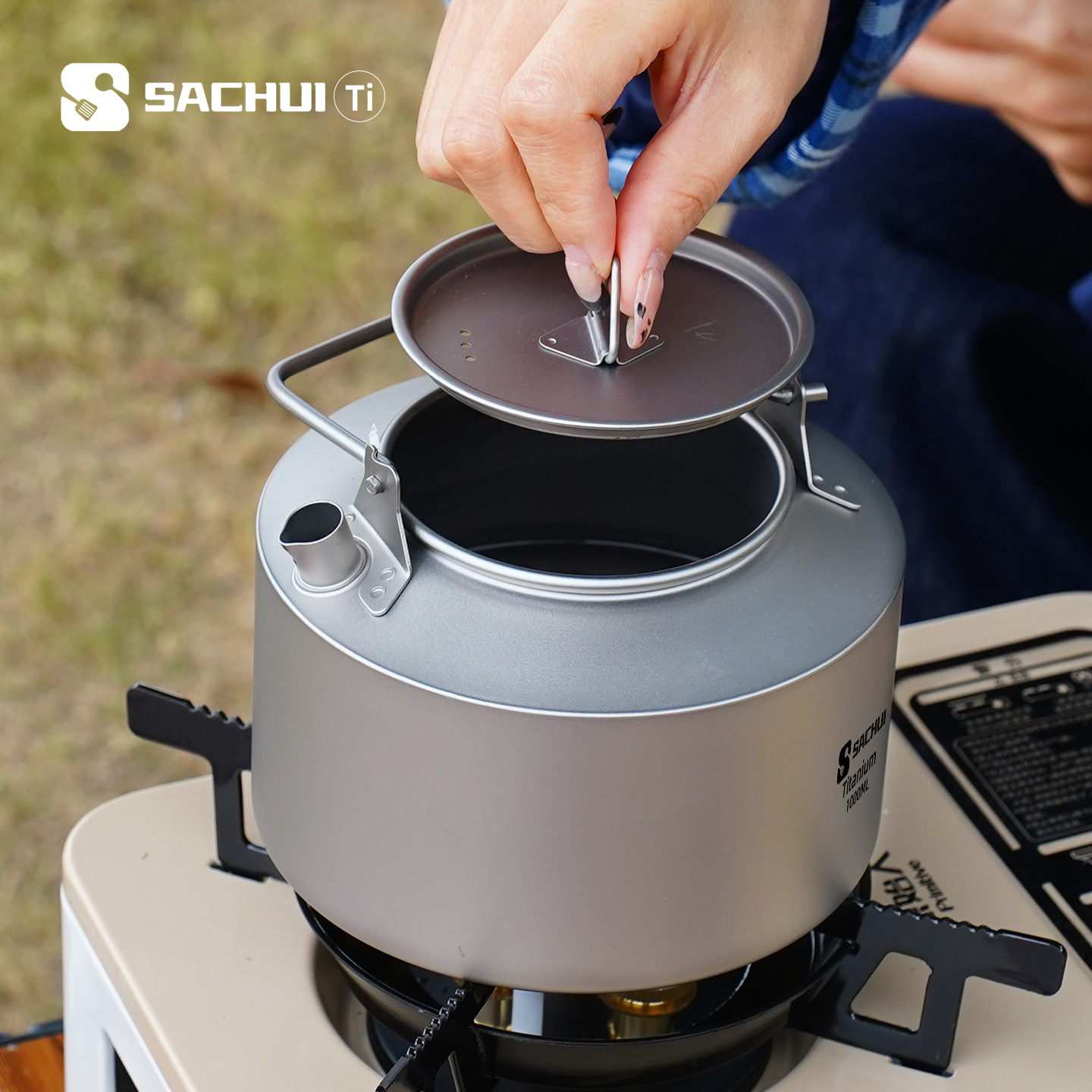 Czajnik z czystego tytanu 1000 – Camping Outdoor Cooking Equipment recenzja i cena