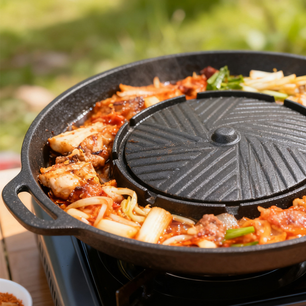 KOSUN Koreańska Patelnia do Gr – Camping Cooking Griddle recenzja i cena