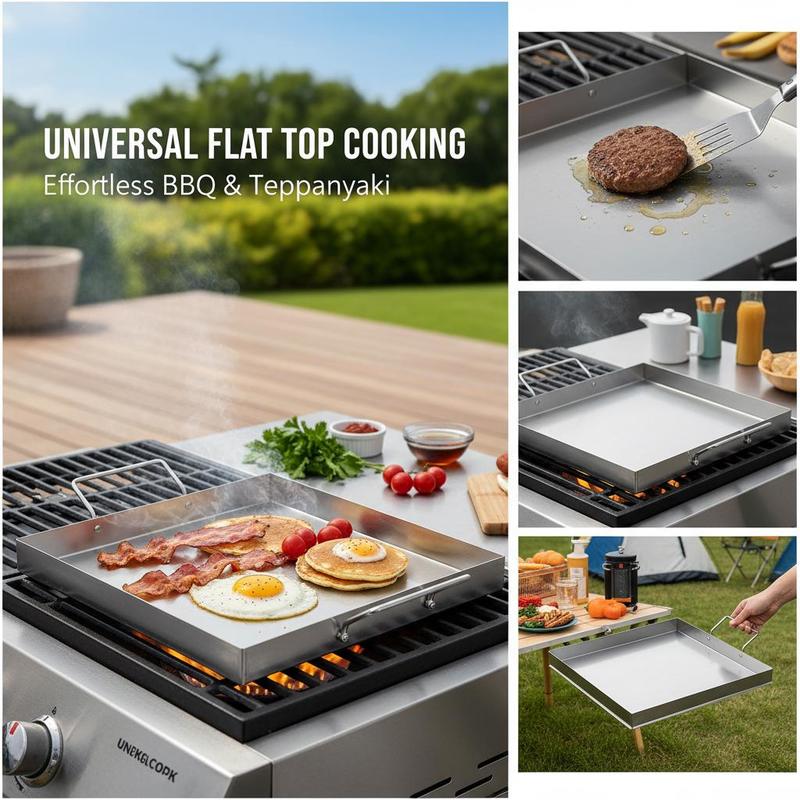 Uniwersalna płaska płyta grill – Camping Cooking Griddle recenzja i cena