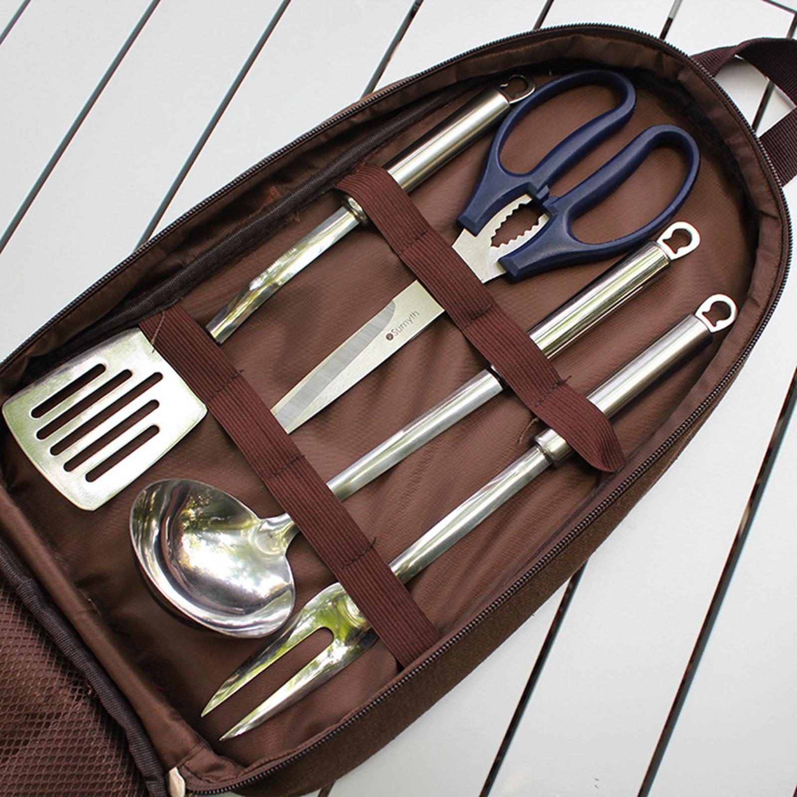 7-częściowy zestaw przyborów k – Camping Cooking Kitchen Set recenzja i cena