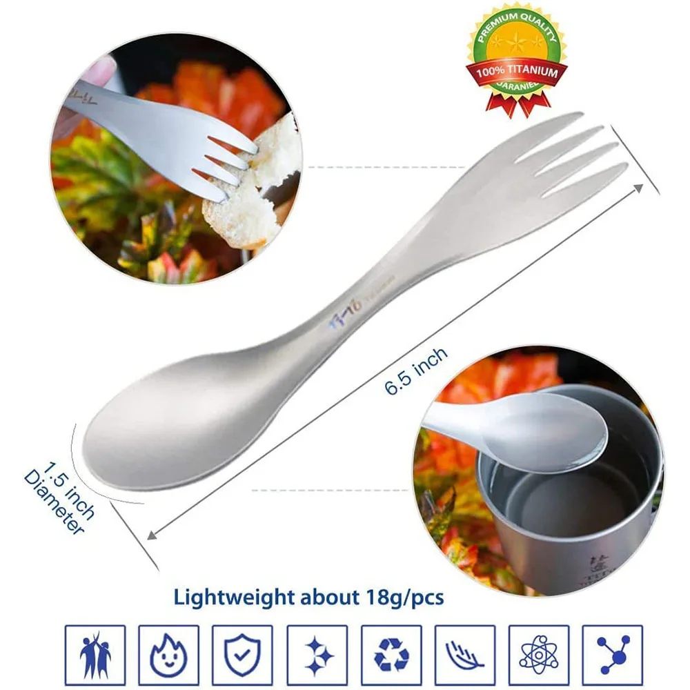 Łyżka Titanium Spork 2 w 1 Ult – Camping Outdoor Cooking Equipment recenzja i cena