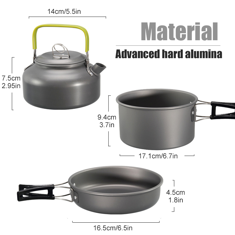 WESTTUNE Zestaw naczyń kemping – Camping Cooking Kitchen Set recenzja i cena