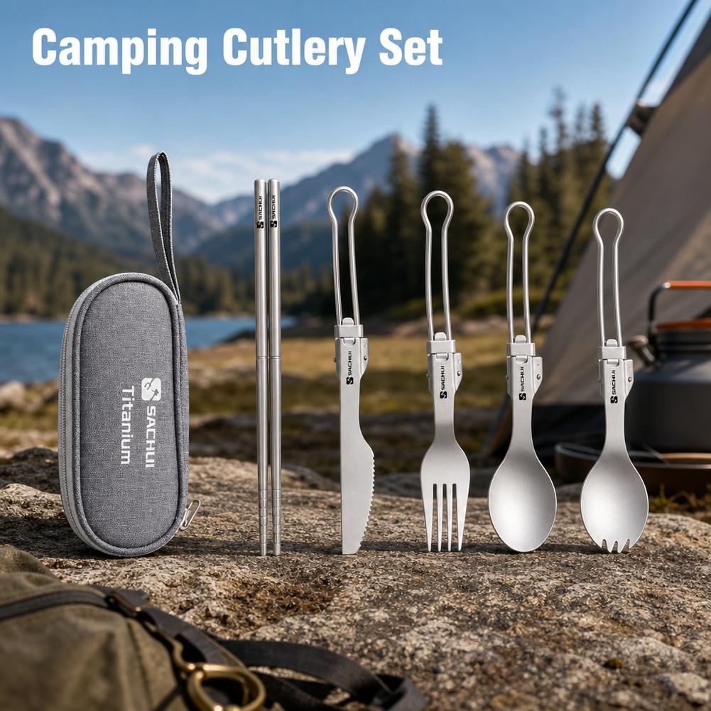 Tytanowy zestaw sztućców kempi – Camp Spork Set recenzja i cena