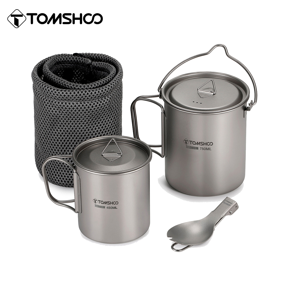 Tomshoo 3 PCS Titanium Cookwar – Camp Spork Set recenzja i cena