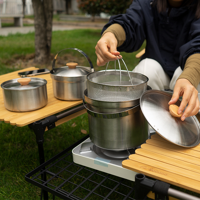NOBANA najnowszy zestaw garnkó – Camping Cooking Kitchen Set recenzja i cena