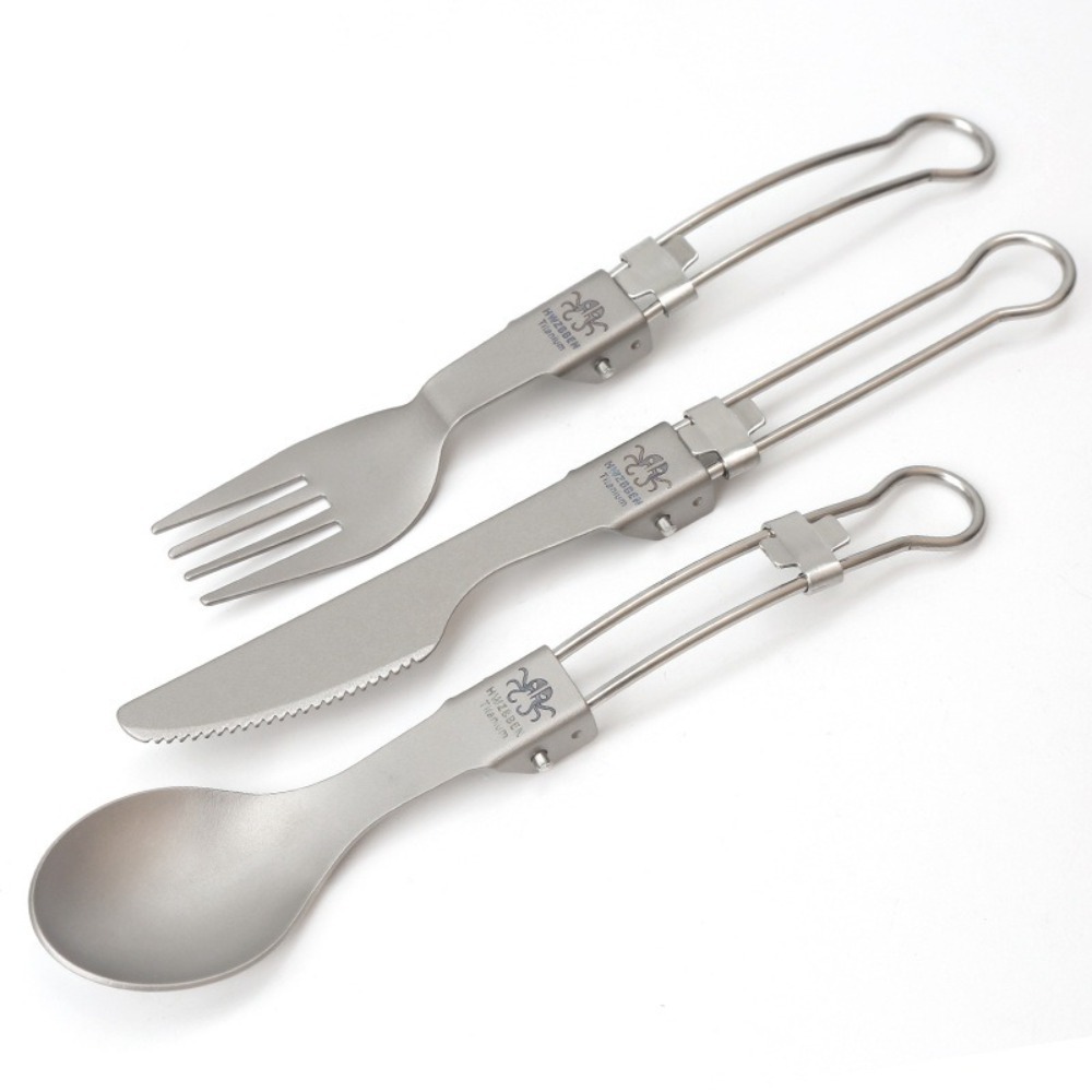 Półpolerowany Tytanowy Składan – Camp Spork Set recenzja i cena