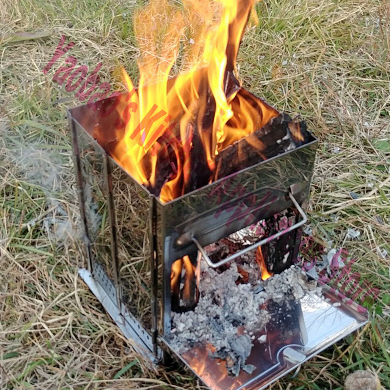 Przenośny piec na drewno do uż – Camping Outdoor Cooking Equipment recenzja i cena