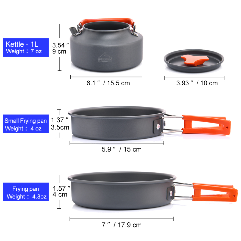Widesea Camping Outdoor Cookwa – Camping Cooking Kitchen Set recenzja i cena