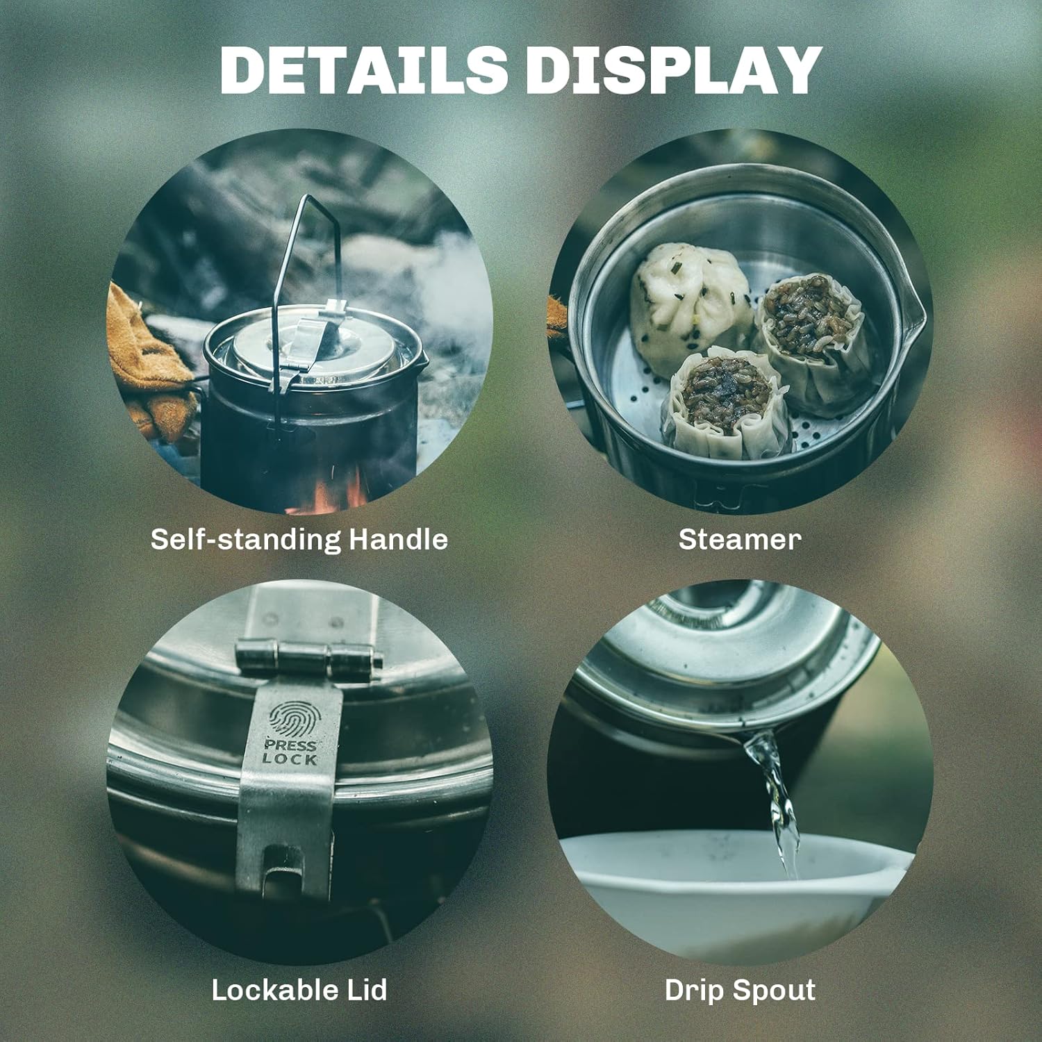Ognisty garnek do gotowania na – Camping Cooking Kit recenzja i cena