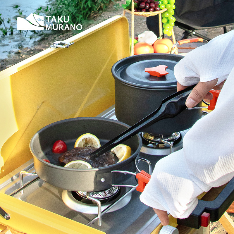 Zestaw naczyń kempingowych do  – Camping Cooking Kitchen Set recenzja i cena
