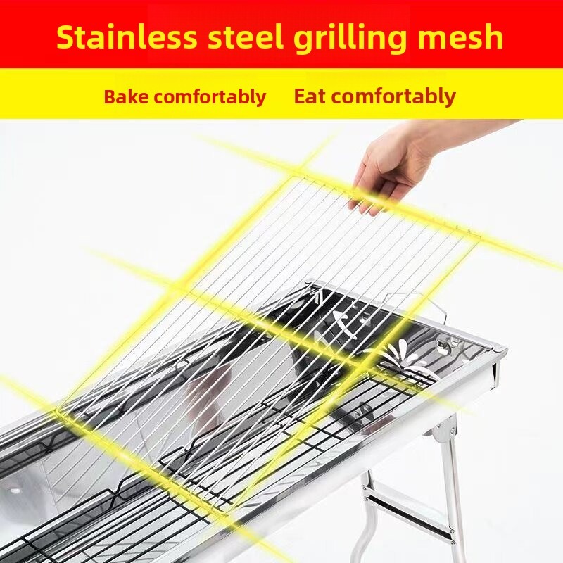 Duży składany grill węglowy do – Camping Cooking Griddle recenzja i cena