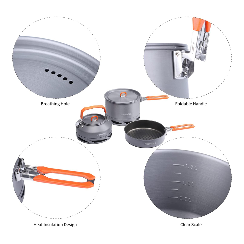 Fire Maple garnków Camping pie – Camping Cooking Kitchen Set recenzja i cena