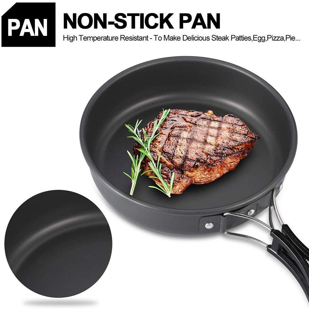 Zestaw naczyń kuchennych do bi – Camping Outdoor Cooking Equipment recenzja i cena