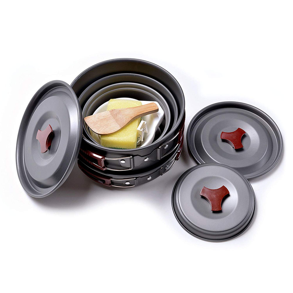 Zestaw naczyń kempingowych na  – Camping Cooking Kitchen Set recenzja i cena