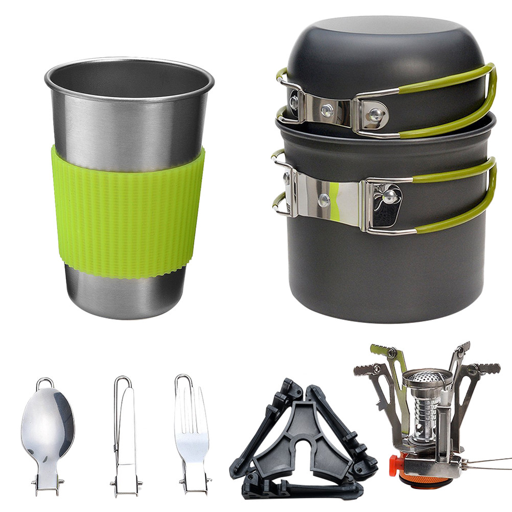 Lekki, przenośny zestaw naczyń – Camping Cooking Kit recenzja i cena